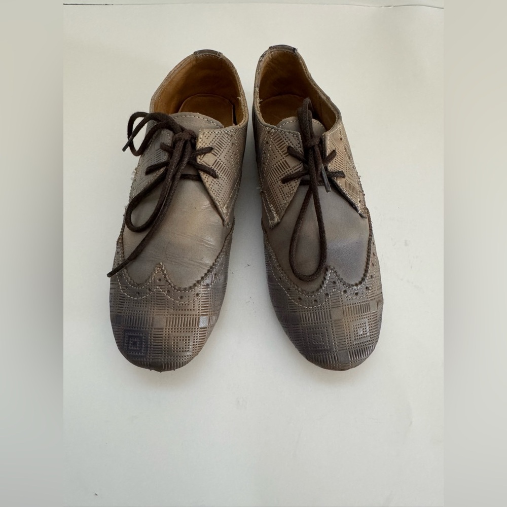 Bed Stu Women's Rumba Distress Boho Cap Toe Oxfords Flats Tie Shoes Size 7